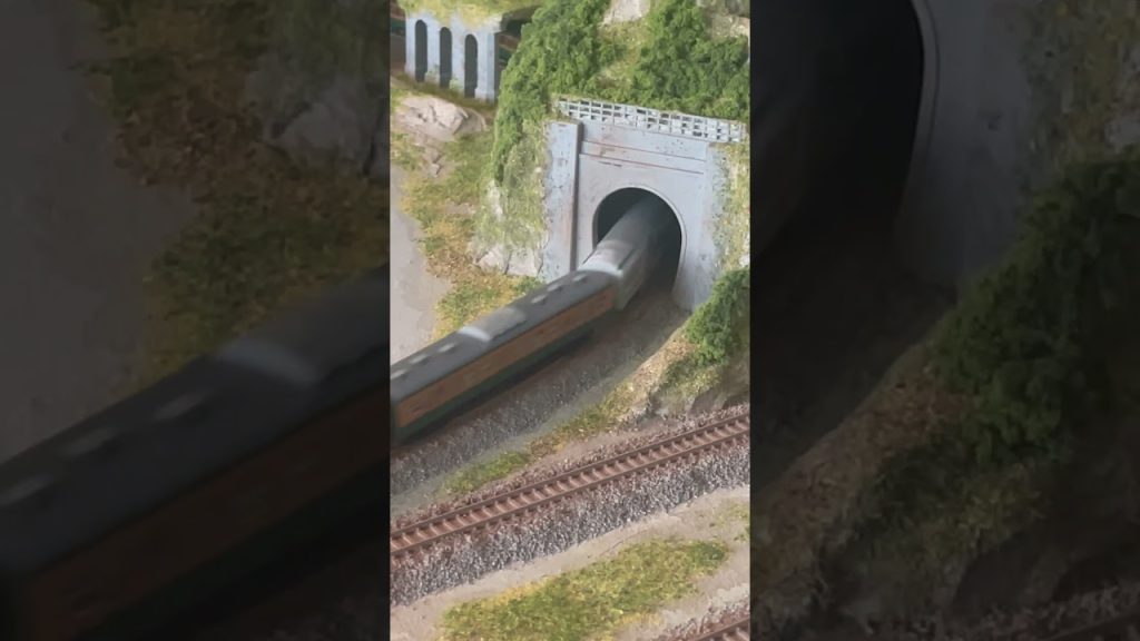Nゲージ城鎮- 行駛中（順行） TOMIX 92710 113系2000番台電車 (湘南色)列車（模型）出隧道@玩軌運轉🚄🛤️