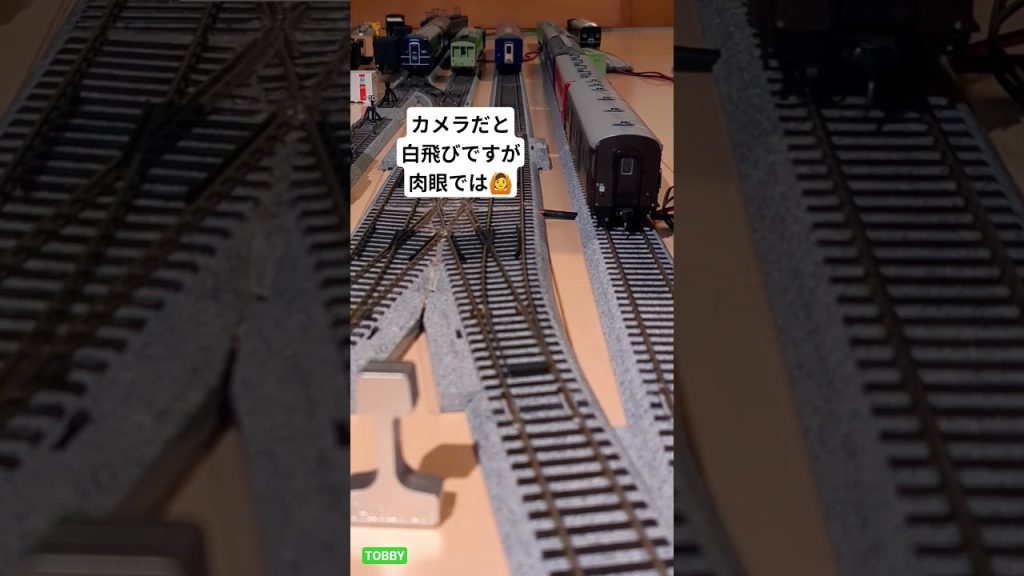 テールマーク取り付け後 試運転 白飛びは? Tomix スハネフ14