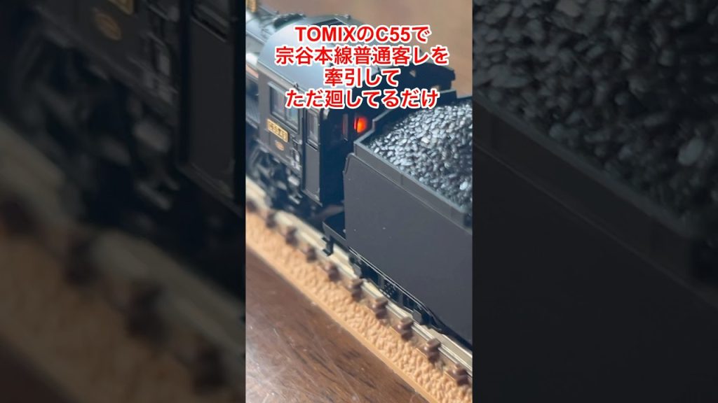 【nゲージ 】TOMIXのC55北海道仕様で宗谷本線普通客レを牽引してただ廻してるだけの件
