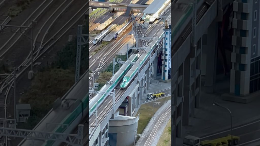 東北新幹線E5系とH5系の離合　#nゲージ #鉄道模型 #東北新幹線