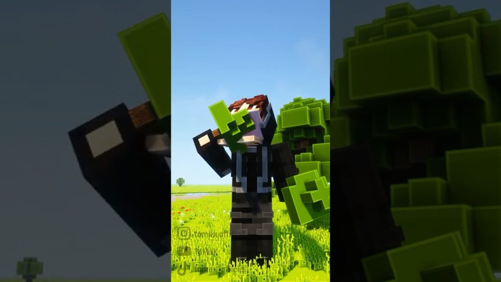 Je grandis dès que je mange sur Minecraft !