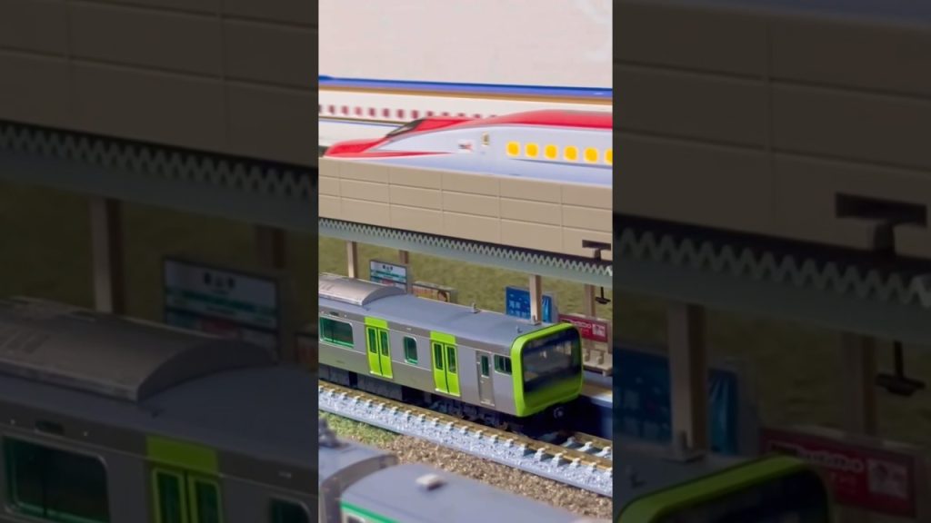 Nゲージで都会の街を再現！ #北海道新幹線 #鉄道 #新幹線 #回送列車