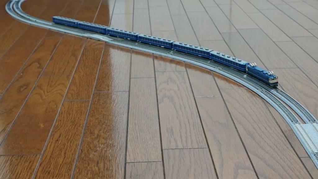 【Nゲージ】　583系・EF65 500＋12系　S字カーブ走行シーン①