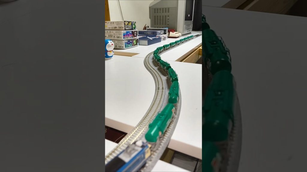 男の雑鉄道模型 Nゲージ JR貨物タキ1000形貨車 KATO・トミックスの混成 自宅レイアウト走行 その２