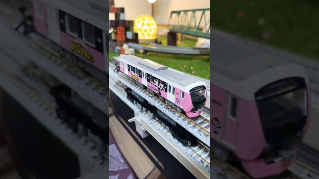 Nゲージ静岡鉄道×僕のヒーローアカデミア 麗日お茶子、謎のレールで車両展示！ #鉄道模型  #train  #nゲージ #modeltrains #nscale #tomytec