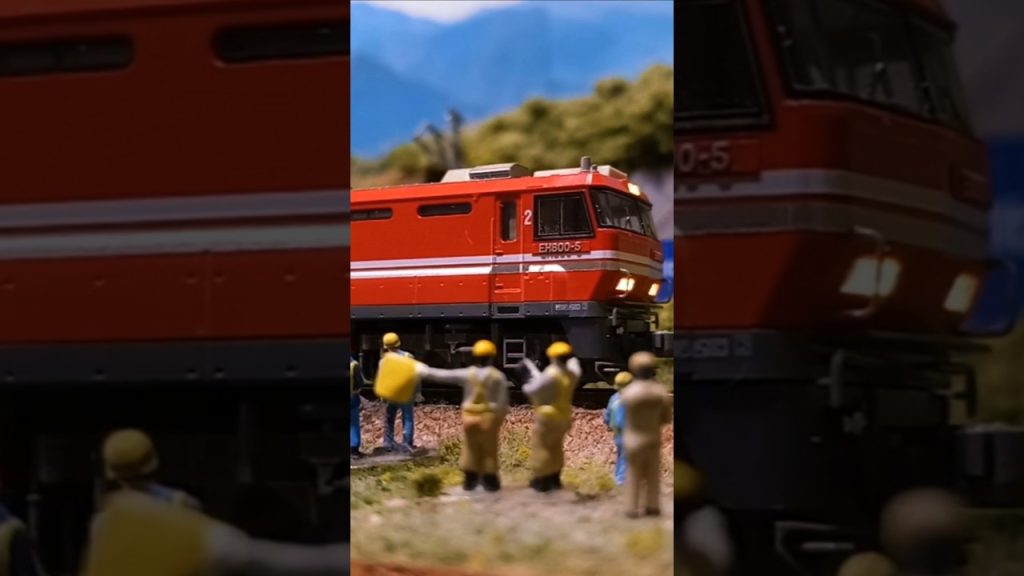 【NゲージShorts】KATO製EH800 (JRFマークなし) 整備完了 #nゲージ #鉄道模型  #EH800 #EH800nゲージ