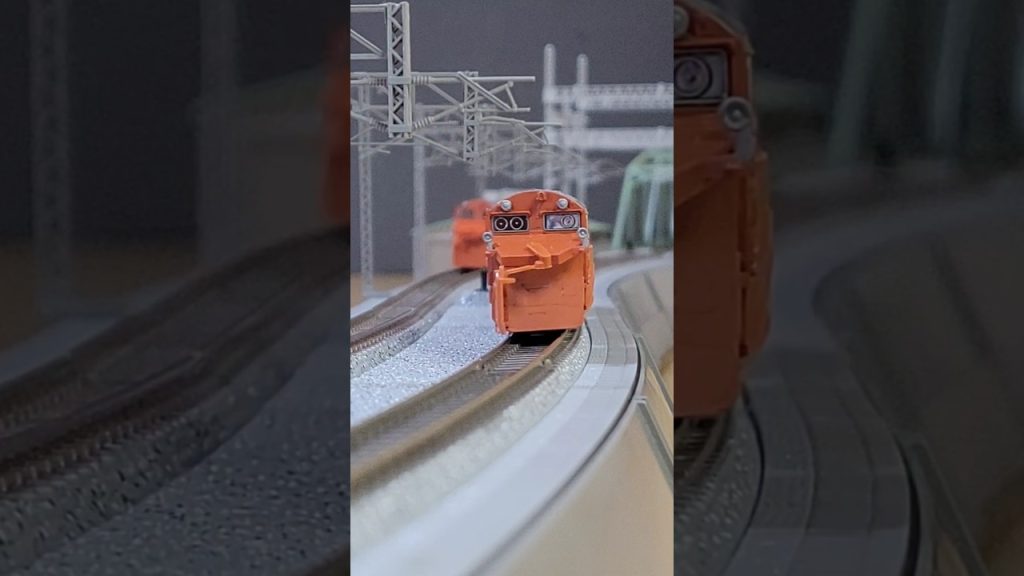 NゲージTOMIX古～いDE15ラッセル車の試運転💨#shorts