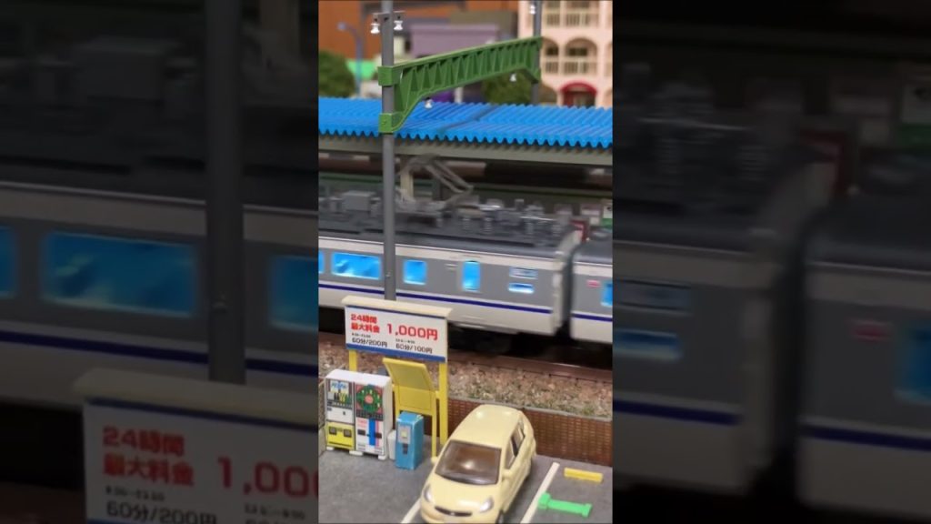 収納型Nゲージレイアウトで楽しむ“特急はくたか”② #nゲージ #鉄道模型 #nscale #nゲージレイアウト #ジオラマ #diorama